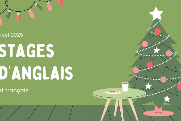 Stages d'anglais et français spécial Noël avec Acadelorn Formation à Landerneau, ateliers enfants, ados et afterwork adultes.